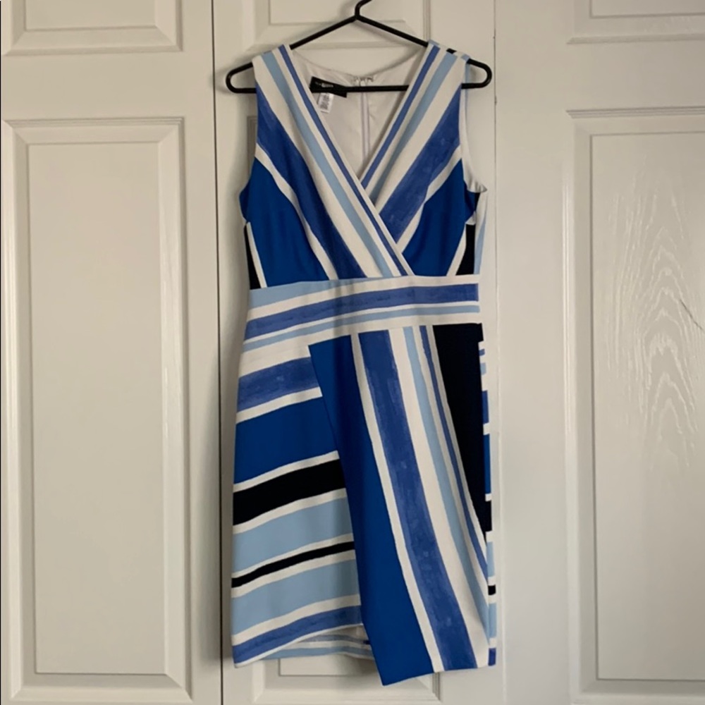 Slate & Willow Blue and White Stripe Dress